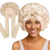 Sa8506bdf990c4970b9eb7fbd9bed2703F-1.webp Bonnet de nuit en satin à longue queue pour femme