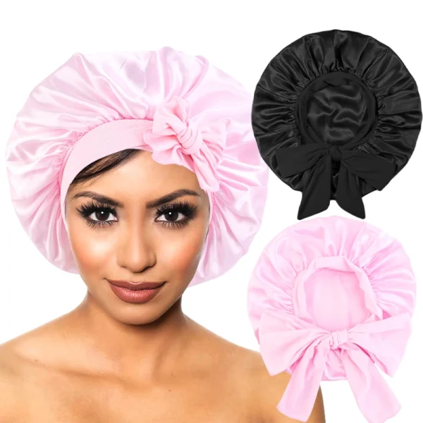 Saefa841efbd448cf9415fac48dcddfeaB.webp Nouveau bonnet de nuit en satin pour femme