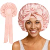 Sb246af84ee724f04a9dd5f7b00347b20k-1.webp Bonnet de nuit en satin à longue queue pour femme