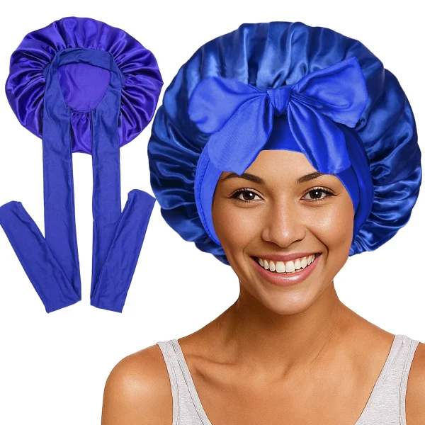 Sbd0462dac8ef4535badc5a79b03f4a7ed-1.webp Bonnet de nuit en satin à longue queue pour femme