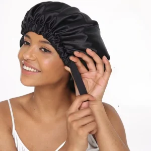 Sc233f26980ee4a7d84ebadb3d11c9f0er.webp Bonnet de nuit en satin avec boucle invisible réglable