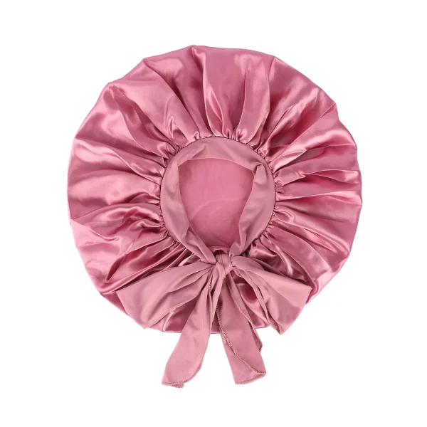 Sc984e7b442af45e7b681462594dc3eb81.webp Nouveau bonnet de nuit soyeux en satin pour femme
