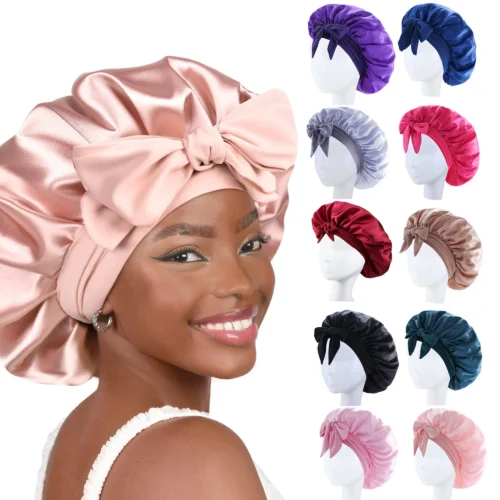 Bonnet en satin, bonnets pour femmes et hommes