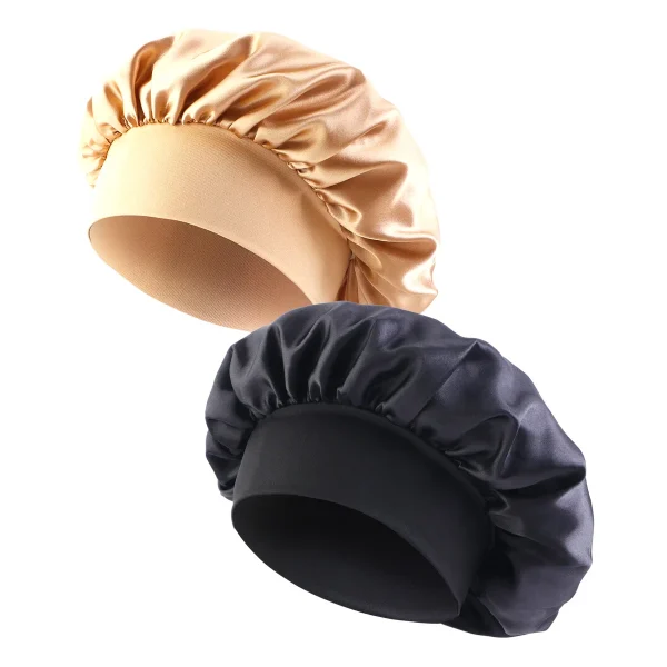 Sd460109deb584566ba7183679a9d96daE.webp Nouveau bonnet de nuit en satin à large bord