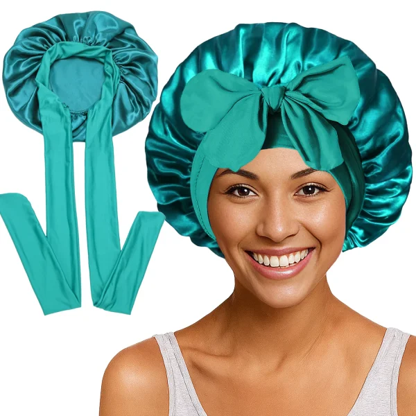 Se13d73aa6a6a4c8fb29fcf327f625100S-1.webp Bonnet de nuit en satin à longue queue pour femme