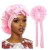 Se7e39beed25849919ce7db71fa4ea44dU.webp Nouveau bonnet de nuit en satin pour femme
