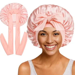 Sef29c330bd5f4b74a8ff093f52a42fcbC-1.webp Bonnet de nuit en satin à longue queue pour femme