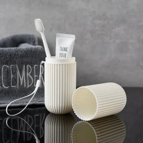 Étui de voyage portable pour brosse à dents et dentifrice