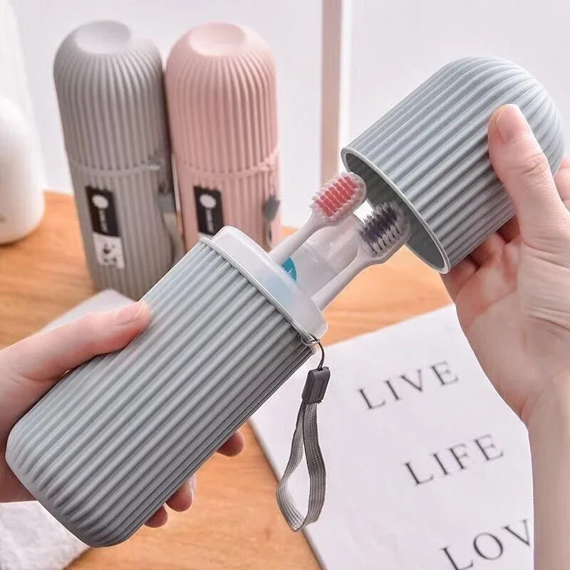 Étui de transport portable pour brosse à dents et dentifrice