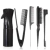 Kit de 4 ou 5 pièces : brosses à cheveux, vaporisateur de coiffure,
