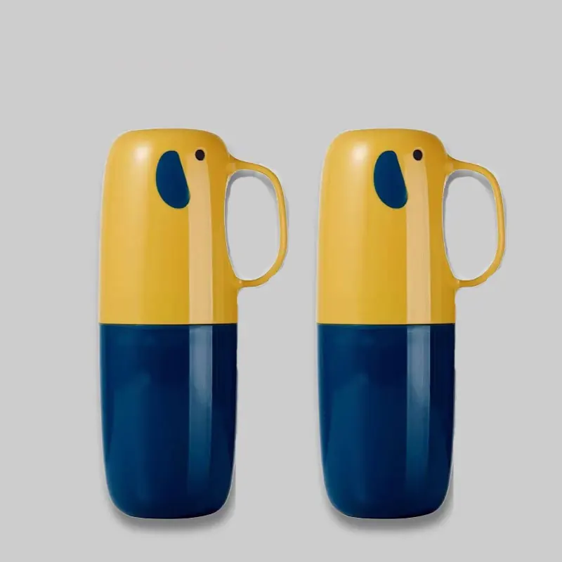 Couvercle de tasse de dessin animé boîte à brosse à dents intégrée – Image 2