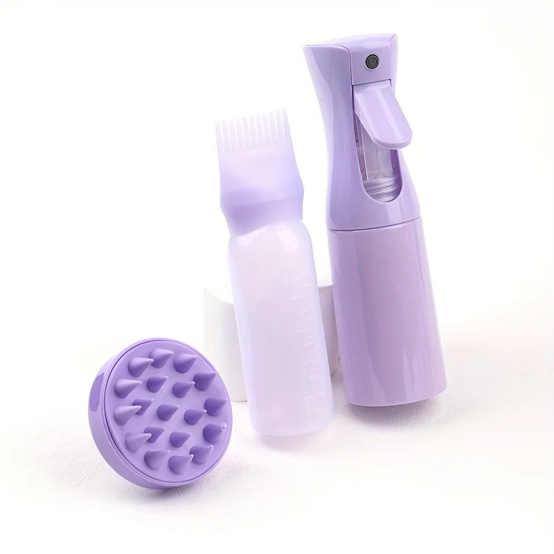 Ensemble de 3 pièces : peigne en silicone, flacon applicateur – Image 3