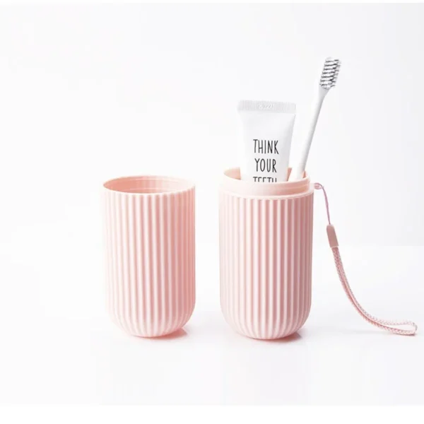 Étui de transport portable pour brosse à dents et dentifrice