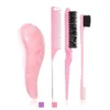 Kit de soins capillaires 5 pièces : brosse antistatique douce
