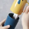 Couvercle de tasse de dessin animé boîte à brosse à dents intégrée