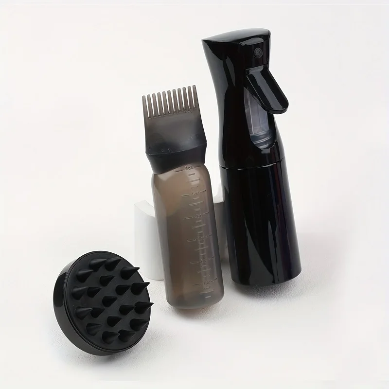 Ensemble de 3 pièces : peigne en silicone, flacon applicateur – Image 2