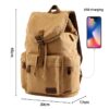 Sac à dos homme toile beige