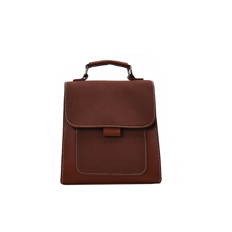 Sac à dos femme petit format en cuir simili élégant – Image 2