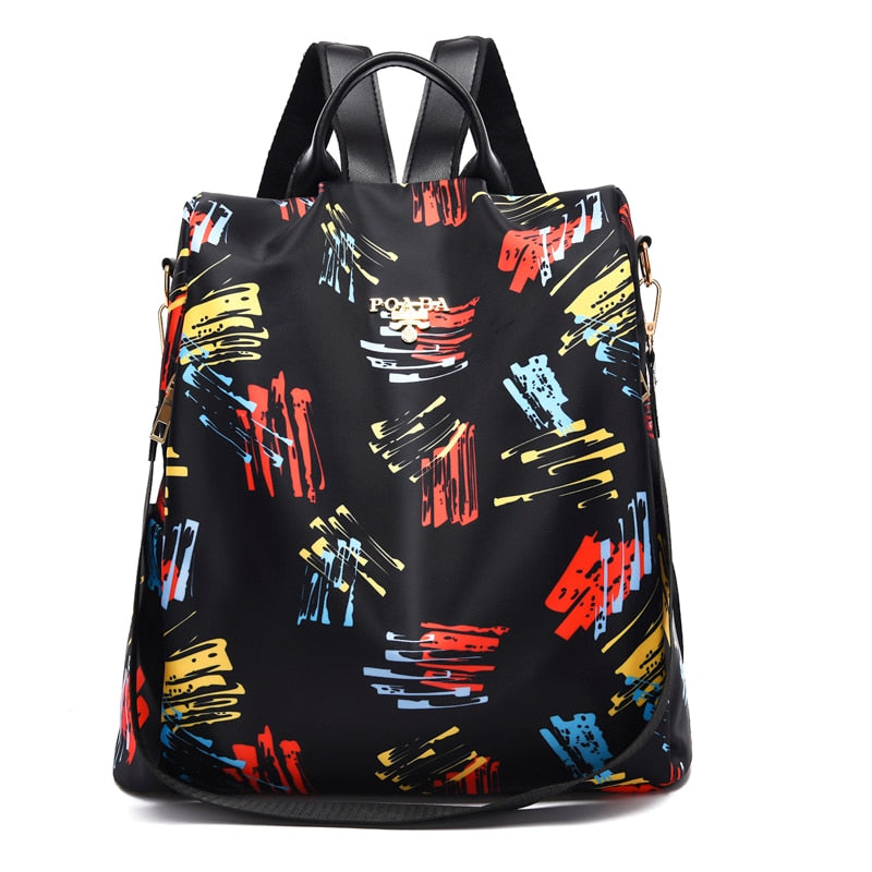Sac à dos femme avec dessin coloré – Image 2