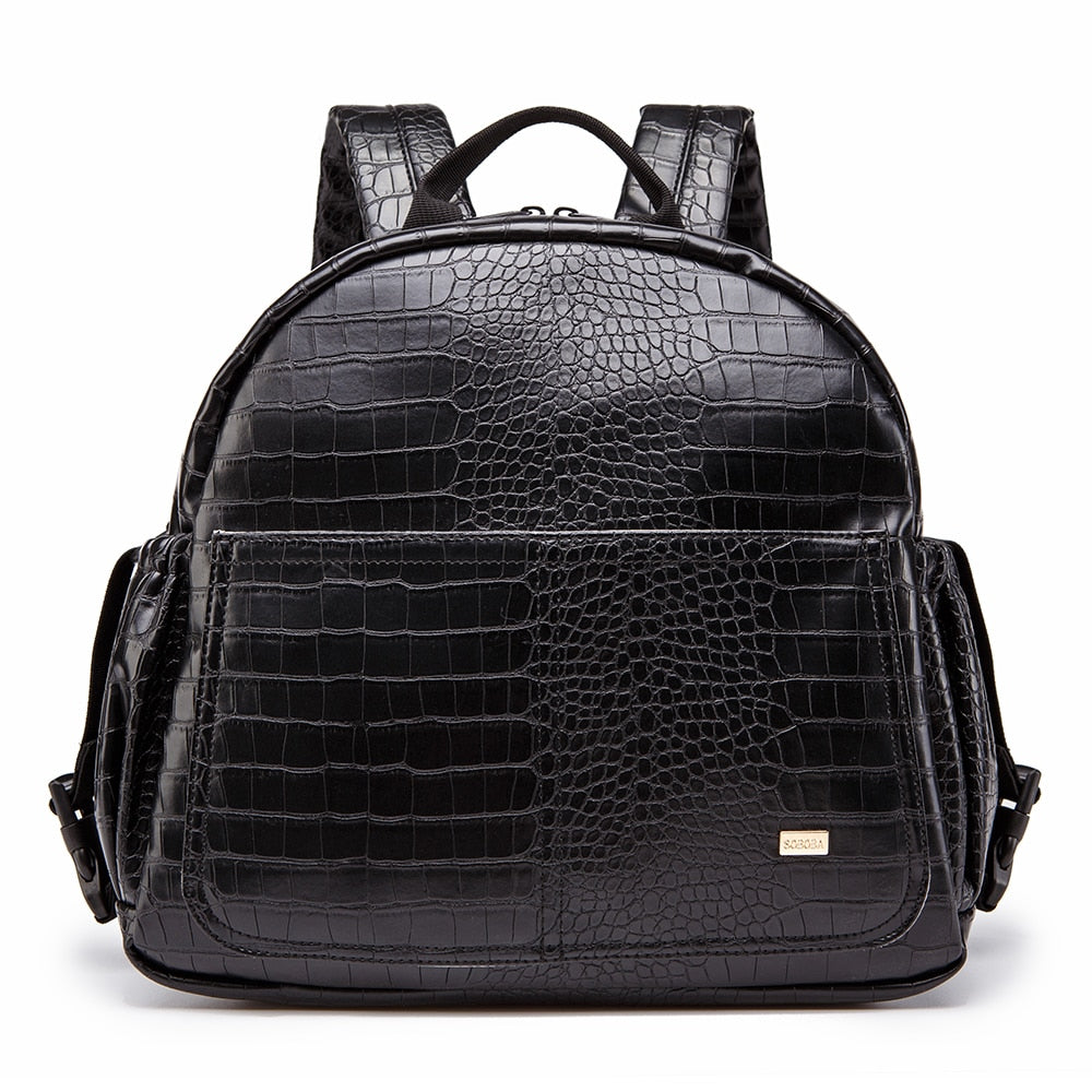 sac à dos de maternité imitation cuir – Image 2