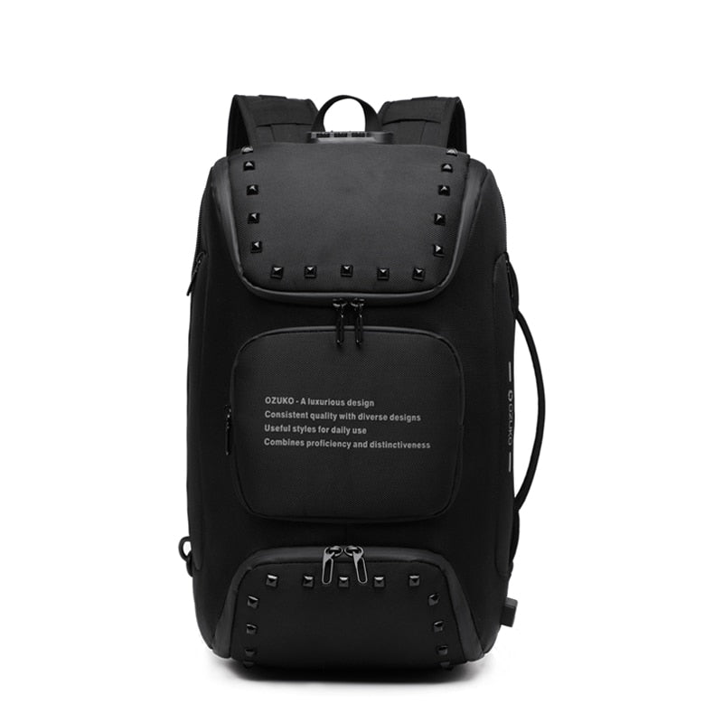 Sac à dos noir ordinateur pour homme – Image 2