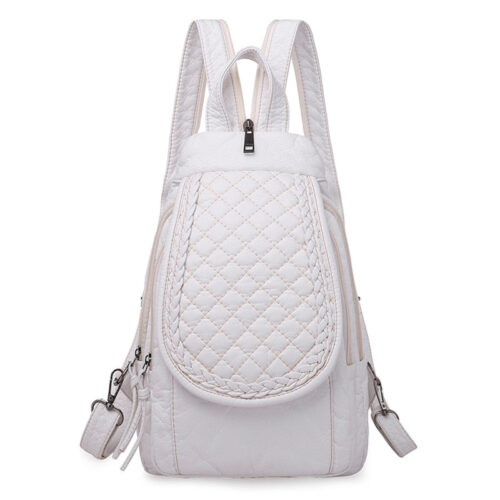 Sac à dos en cuir simili tendance pour femme
