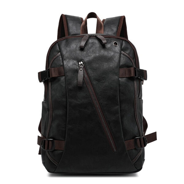 Sac à dos homme faux cuir noir