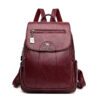Sac à dos simili cuir vintage en peau de mouton
