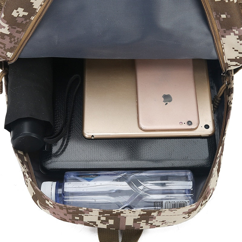 Sac à dos voyage design camouflage