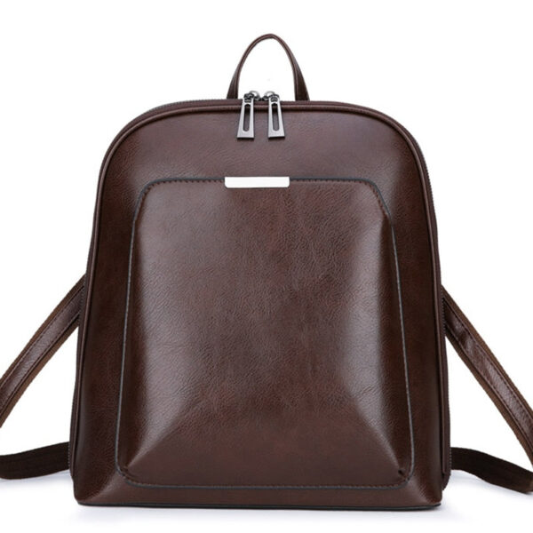 Sac à dos femme simili cuir marron vintage