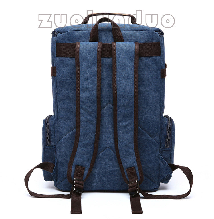 Sac à dos homme toile Canvas et cuir