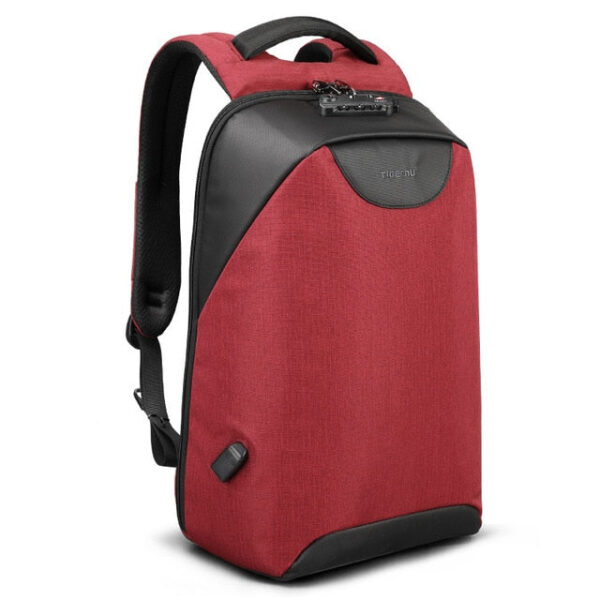 Sac à dos ordinateur femme rouge