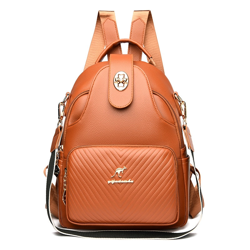 Sac à dos femme en simili cuir vegan – Image 2