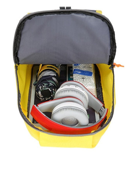 Sac à dos jaune simple