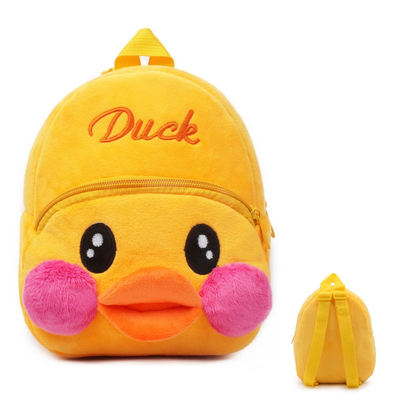 Sac à dos peluche canard