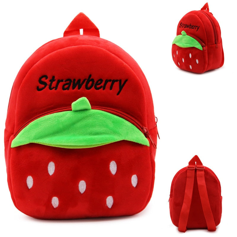 Sac à dos peluche fraise – Image 2