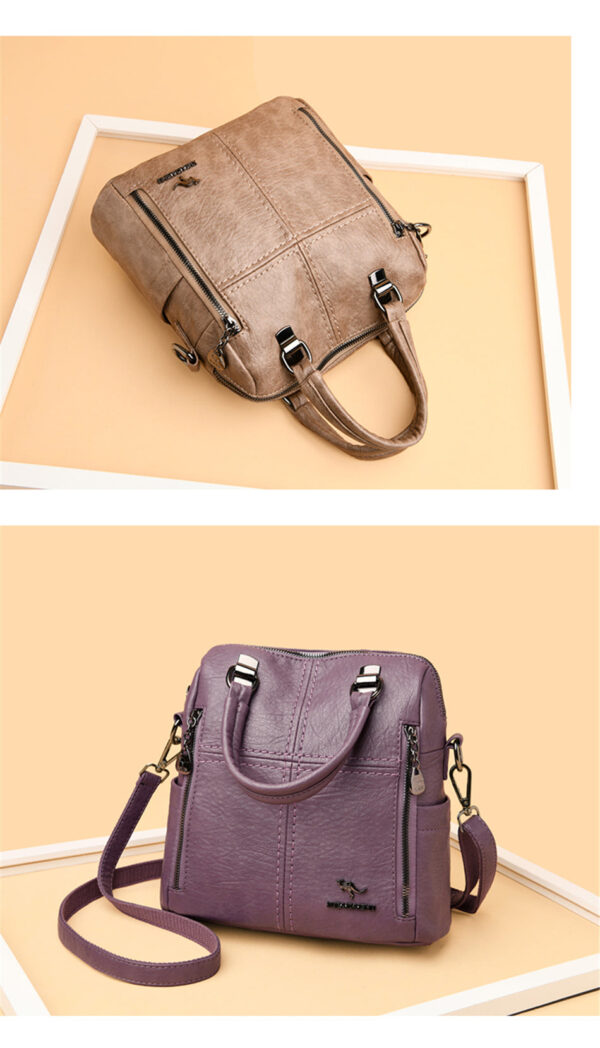 Sac à dos femme simili cuir avec bandoulière