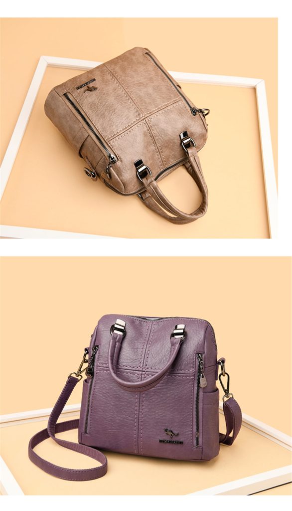 Sac à dos en simili cuir grain pour femme
