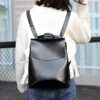 Sac à dos cours simili cuir pour femme