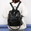 H9d5b41e89fe8411499a16deaa4db42d6Fjpg Grand sac à dos en faux cuir noir pour femme