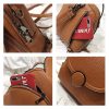 HTB18IinVAvoK1RjSZFwq6AiCFXaujpg Petit sac à dos femme en simili marron