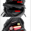 Sac à dos femme simili cuir double fermeture argenté