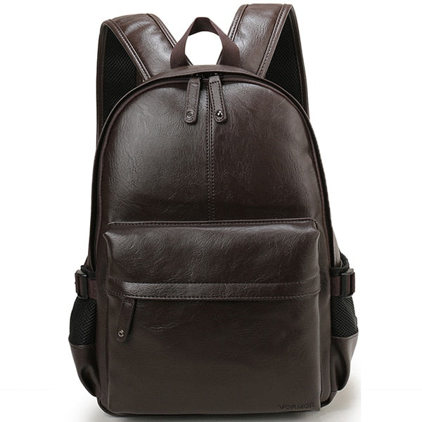 Sac à dos homme simili cuir marron – Image 2