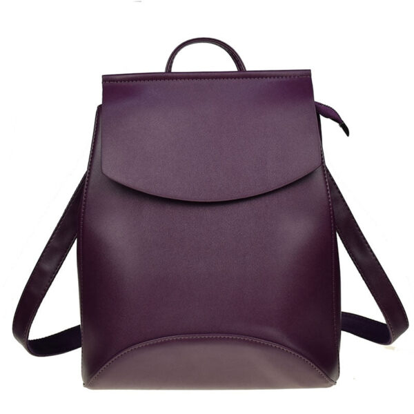 Sac à dos cours simili cuir pour femme