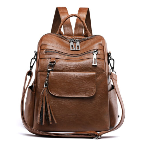 Ha39f7dc2cfb3470e84b36790fa7b0c7bMjpg Sac à dos femme en PU marron