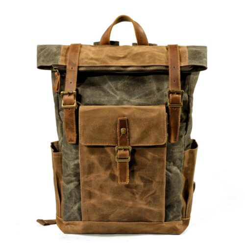 Ha4ea6f8e056c456f963295870997fc528jpg Sac à dos en toile et cuir homme