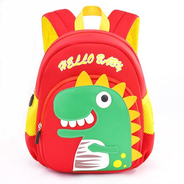 Sac à dos dinosaure rouge