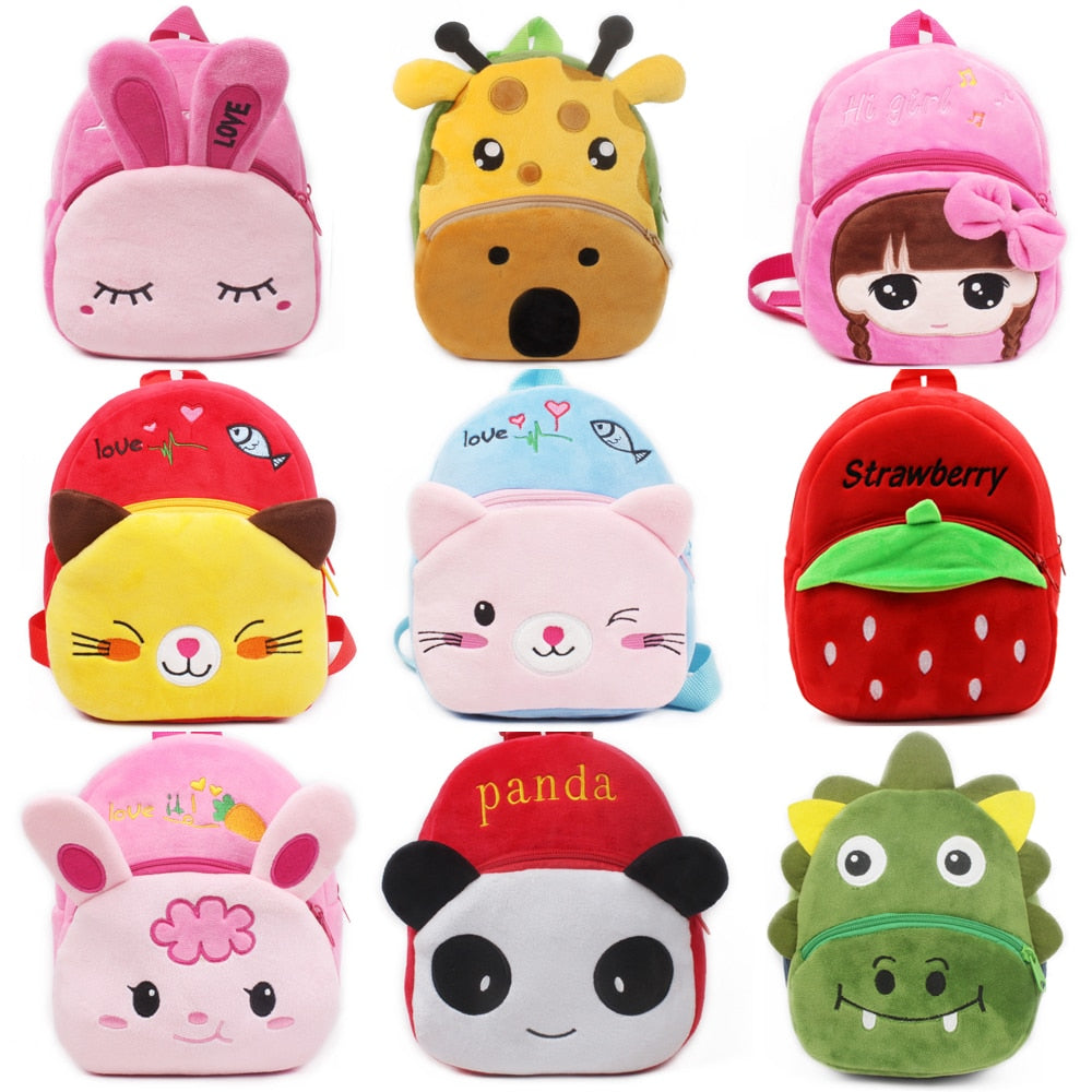 Sac à dos en peluche chat
