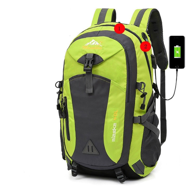 Sac à dos de camping avec port USB – Image 2
