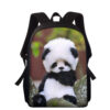Sac à dos panda bébé nature